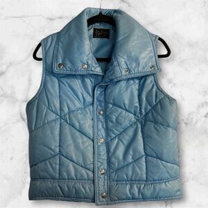 Vintage Tyrol  Blue Women’s Puffer Vest S/Med  See Pic For Measurements (402)